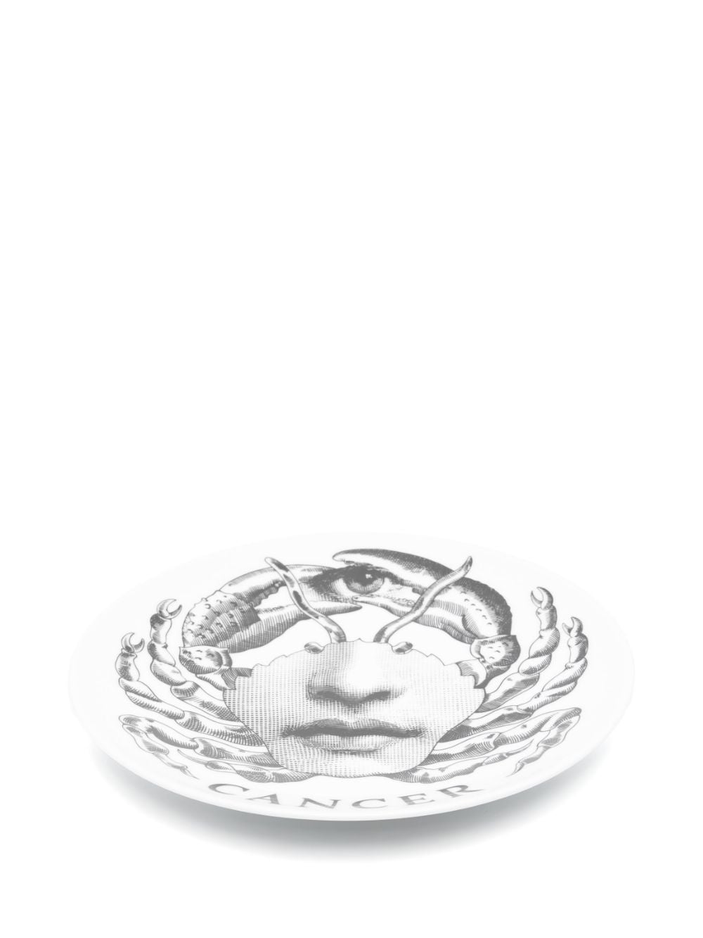 Fornasetti Tema e Variazioni n.351 Kreeft wandbord (26 cm) - Wit