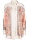 ZIMMERMANN Illustration shirt - Neutrals