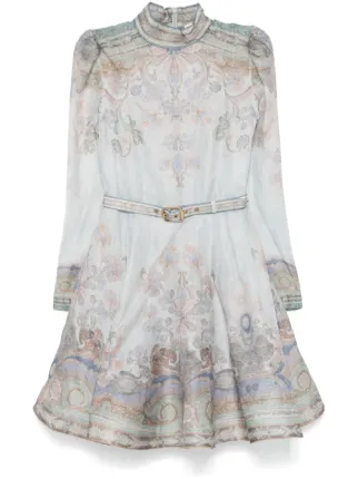 ワンピース Zimmermann FW24 Eden Cascading Mini Dress (1408DF242 BOGR) Zimmermann Eden Cascading Cape Mini Dress | Neiman Marcus