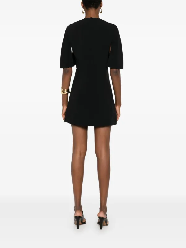 CHLOE クロエ ワンピース Caped crepe minidress951489 Caped crêpe minidress in black - Chloe | Mytheresa