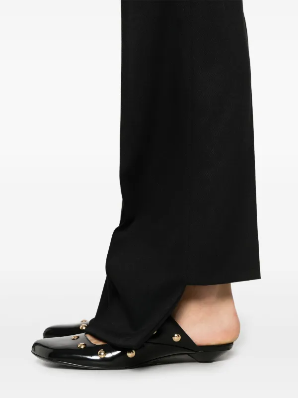 【関税&送料込】Chloe Black Asymmetrical Wool Trousers Chloé Asymmetric Trousers | Black | FARFETCH EG