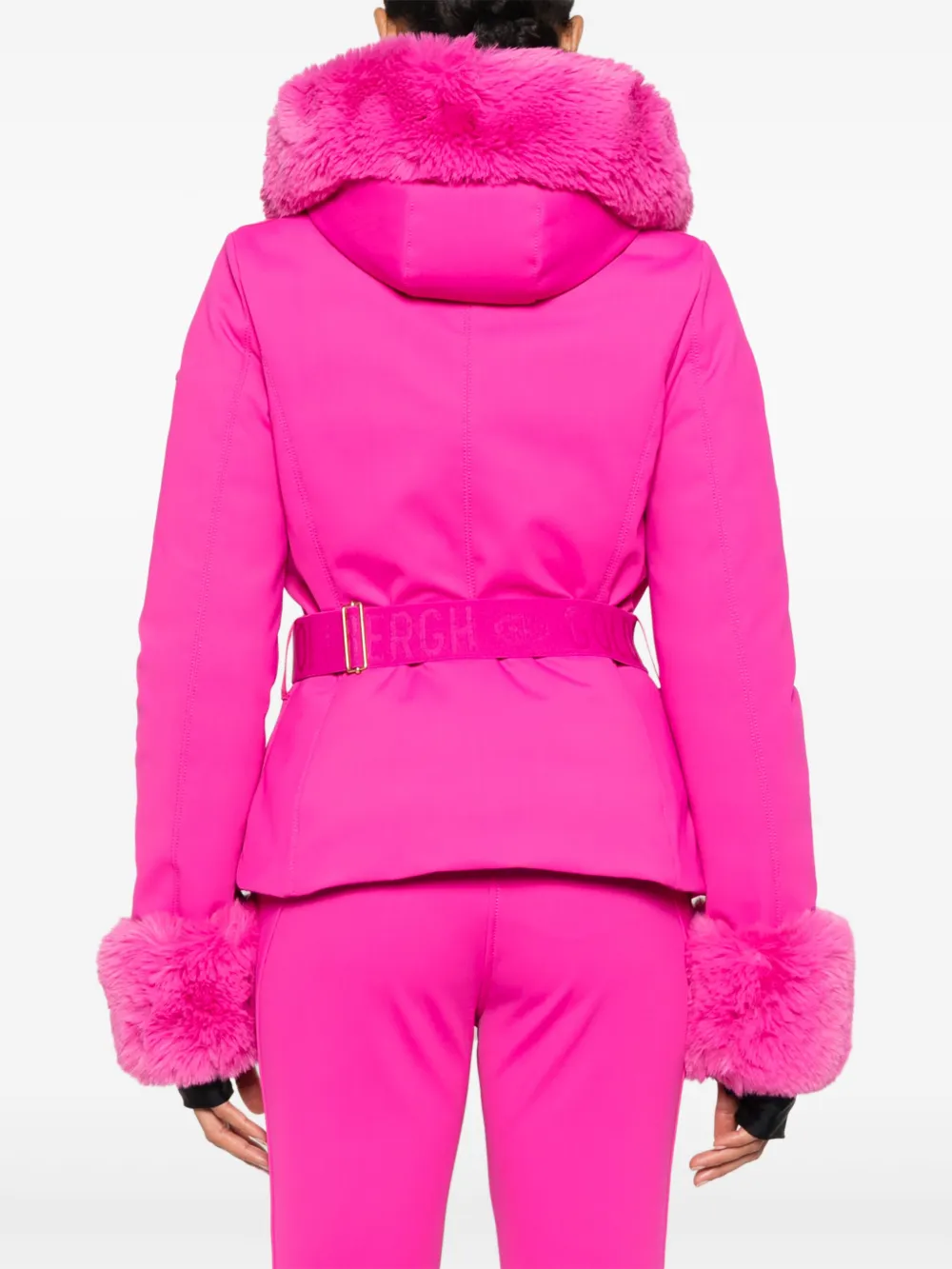 Goldbergh Ski-jack met logoplakkaat Roze