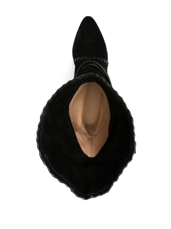 【ISABEL MARANT】 SELLEN スエードブーツ ISABEL MARANT Sellen ブーツ | ブラック | FARFETCH JP