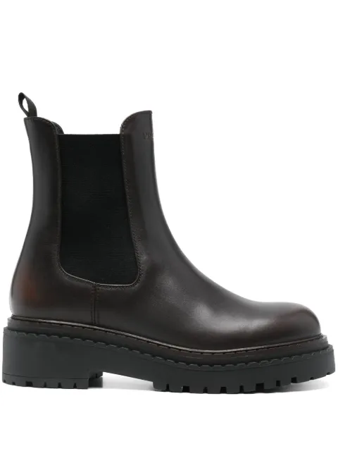 Prada 55mm logo-debossed boots