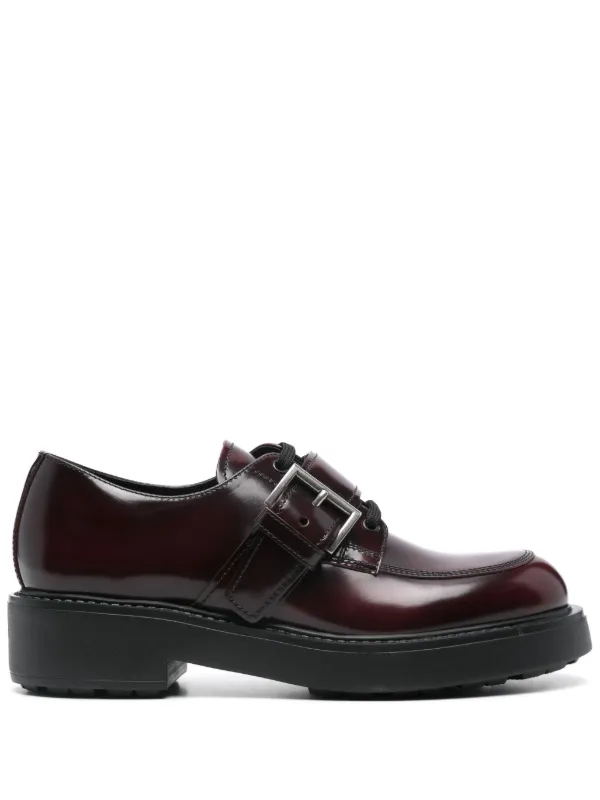Prada buckle-detailed Brogue Brown FARFETCH MY