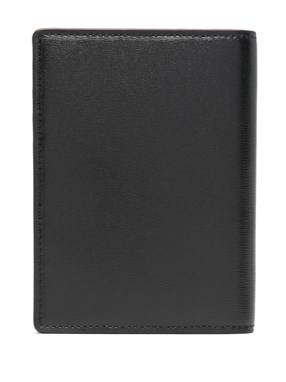 Versace bi-fold leather wallet - Zwart