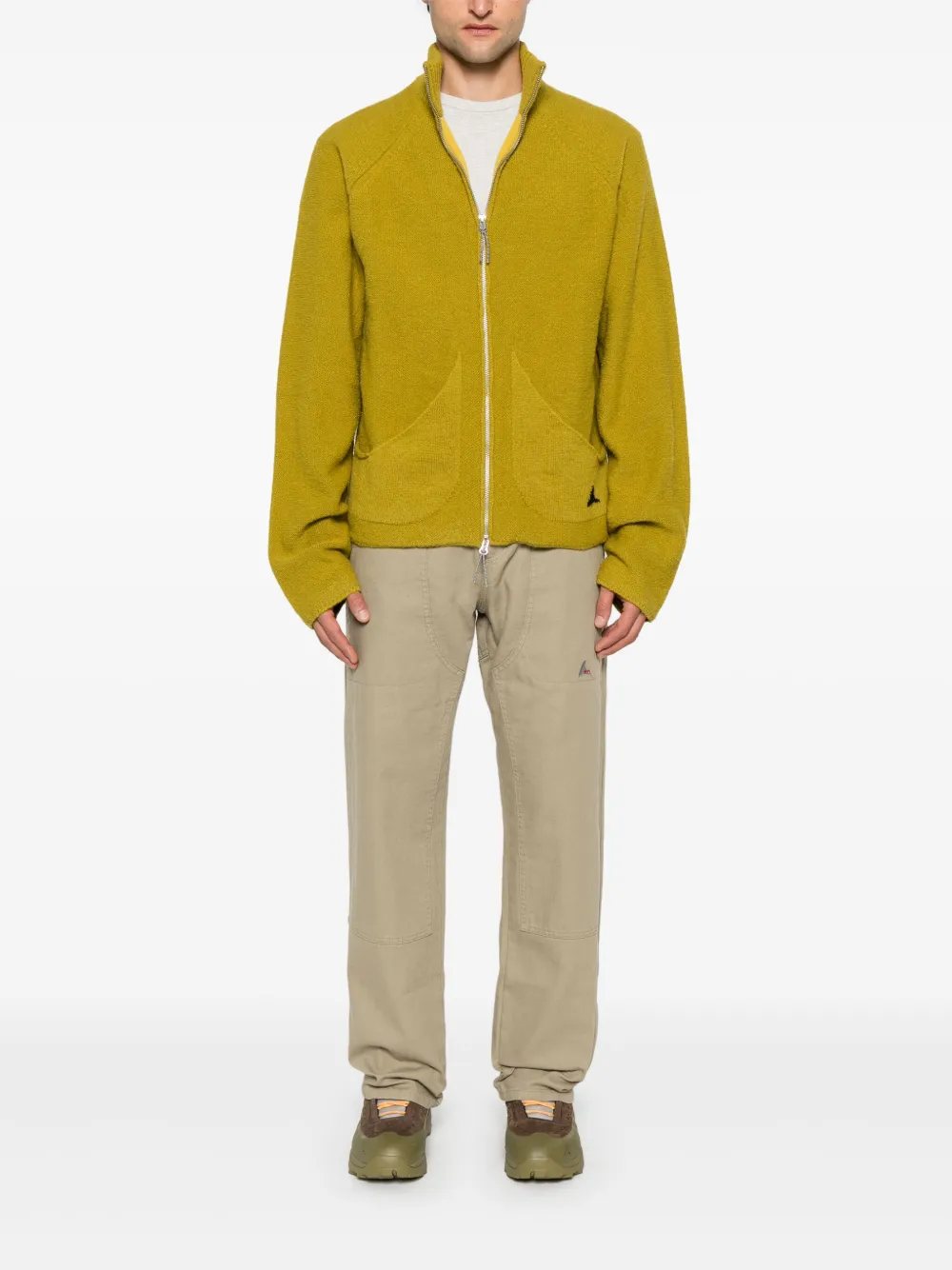ROA Canvas katoenen broek - Groen