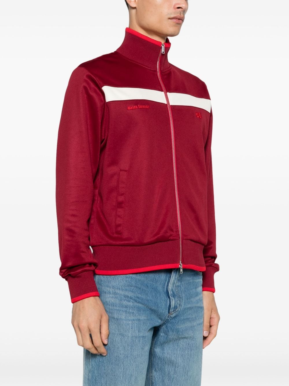 Shop Wales Bonner Essence Track Jacket In Red