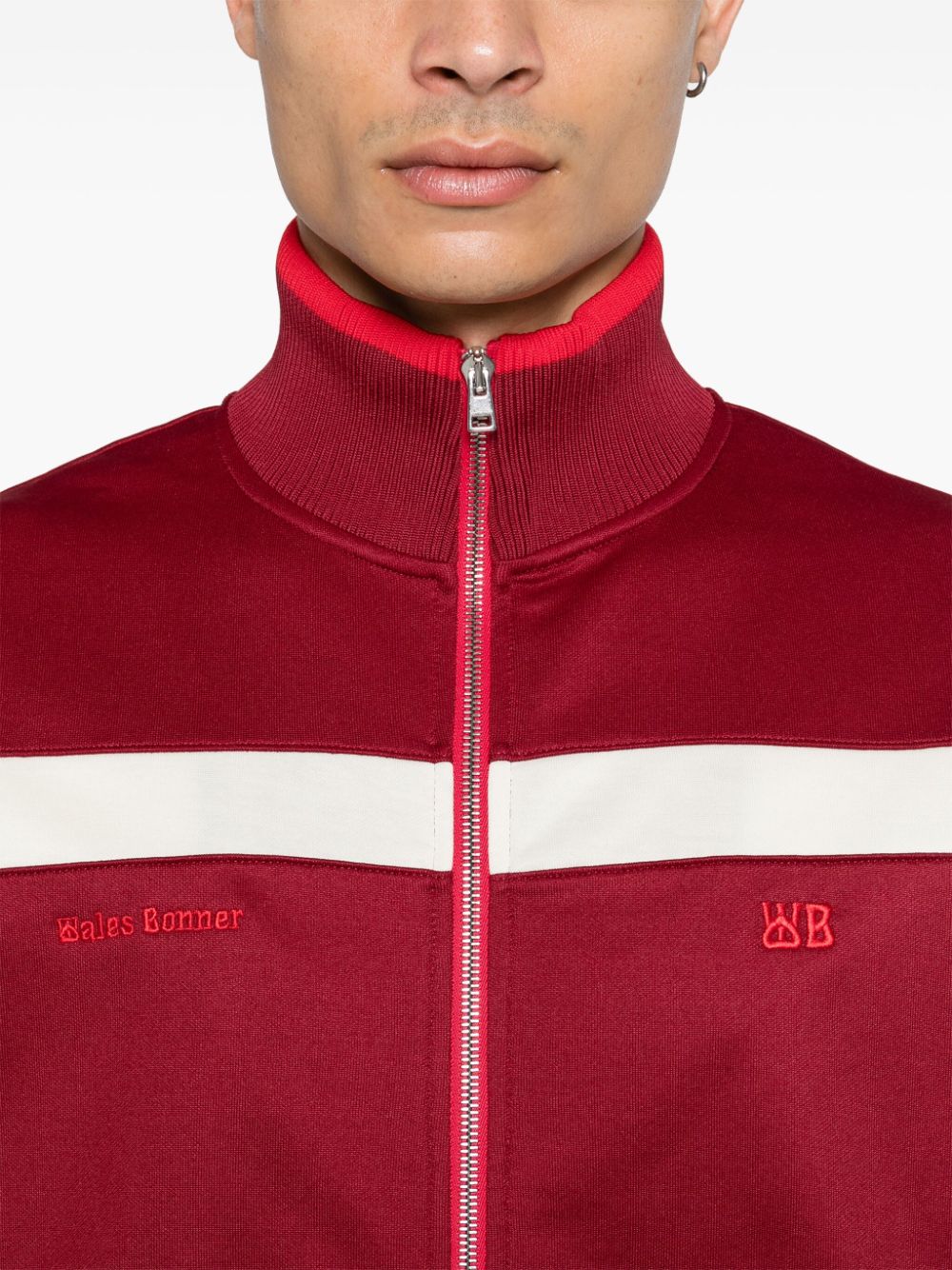 Shop Wales Bonner Essence Track Jacket In Red