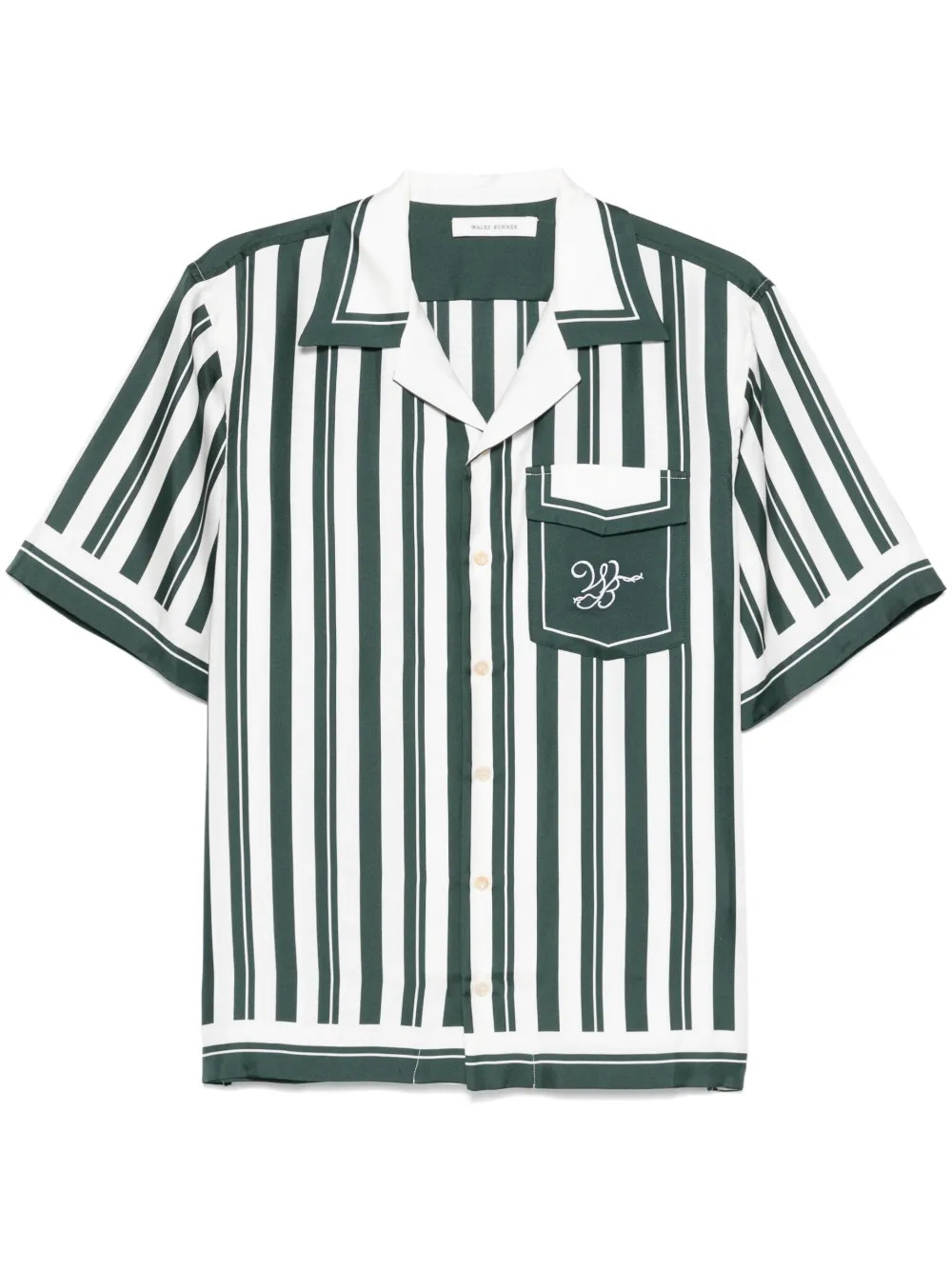 Wales Bonner - June shirt - men - Silk - 50 - Green