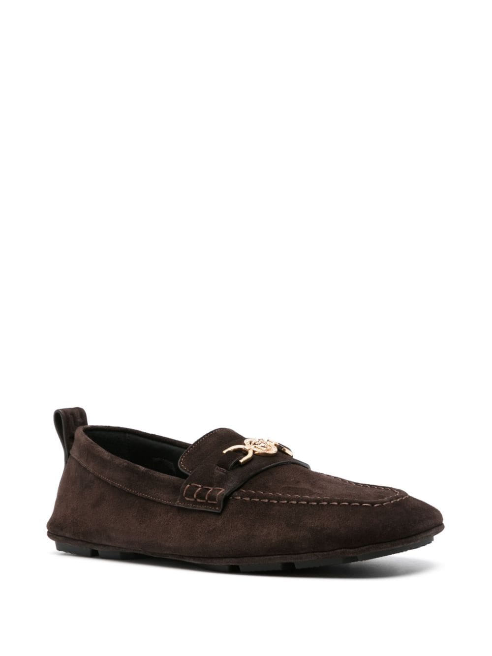 Versace Villa suede loafers - Bruin