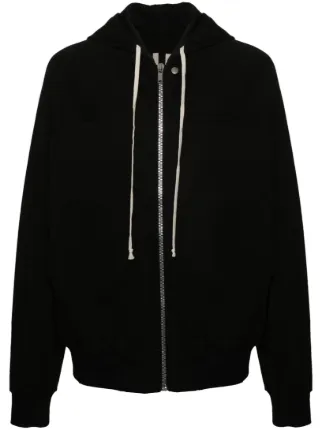 Rick Owens zip-up Cotton Hoodie | Black | FARFETCH