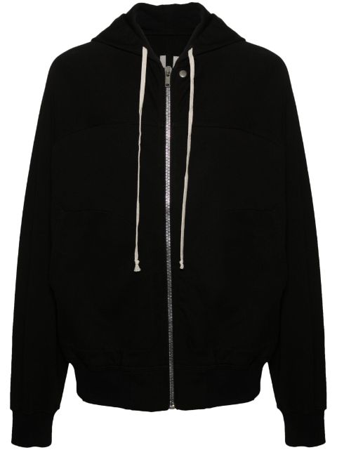 Rick Owens hoodie en coton à fermeture zippée