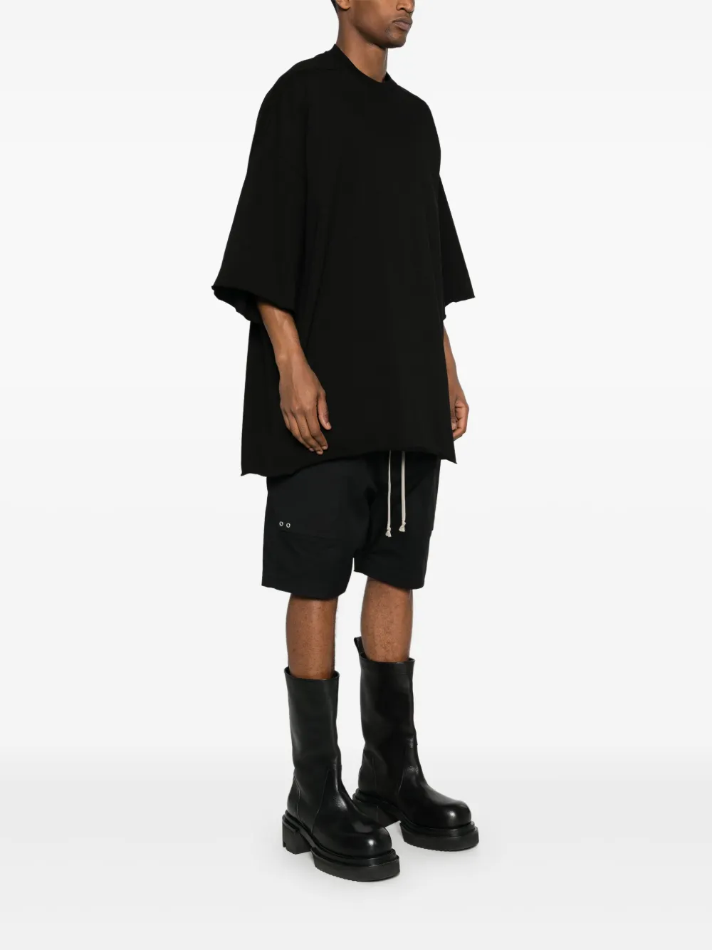 Rick Owens Katoenen T-shirt Zwart
