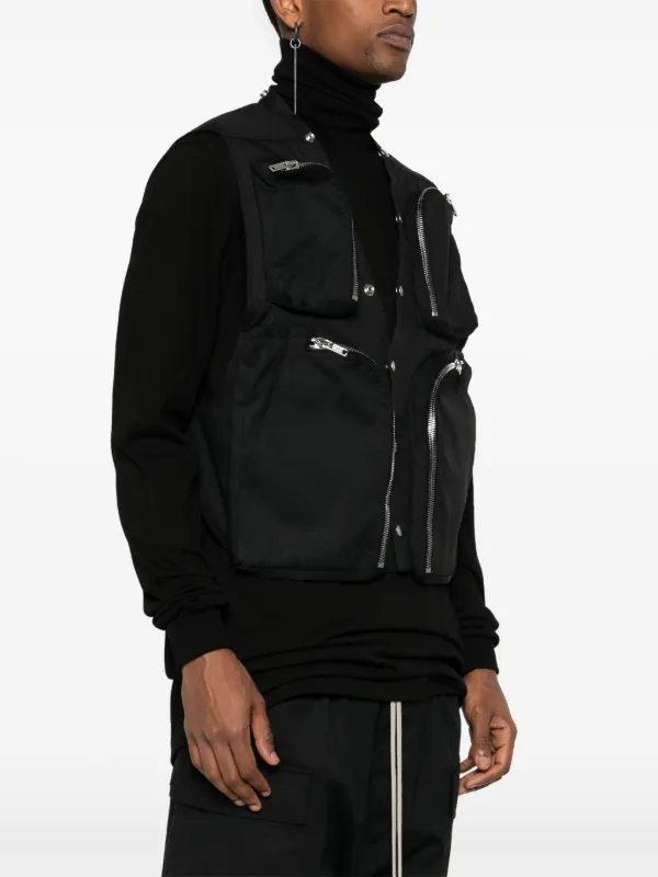 Rick Owens カットアウト ベスト | ブラック | FARFETCH JP