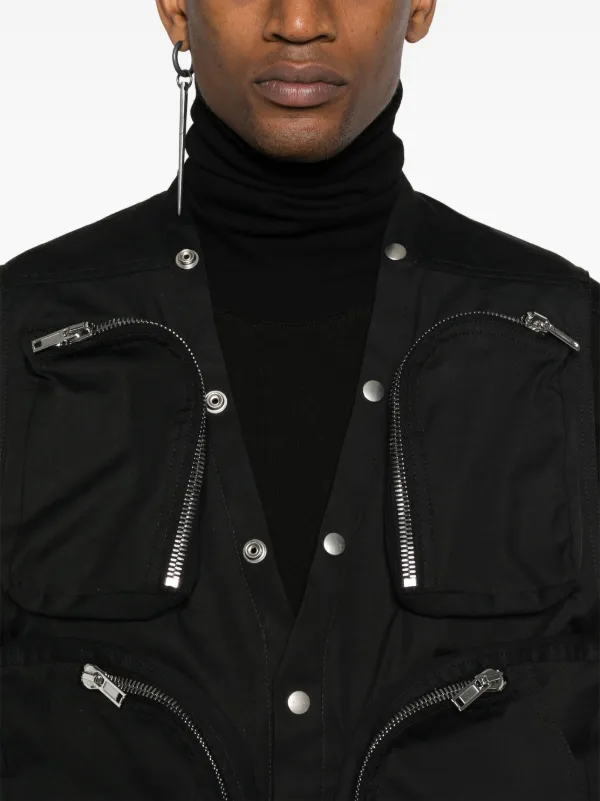 Rick Owens カットアウト ベスト | ブラック | FARFETCH JP