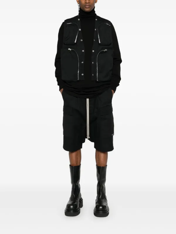Rick Owens 21ss ベストジャケット Rick Owens カットアウト ベスト | ブラック | FARFETCH JP