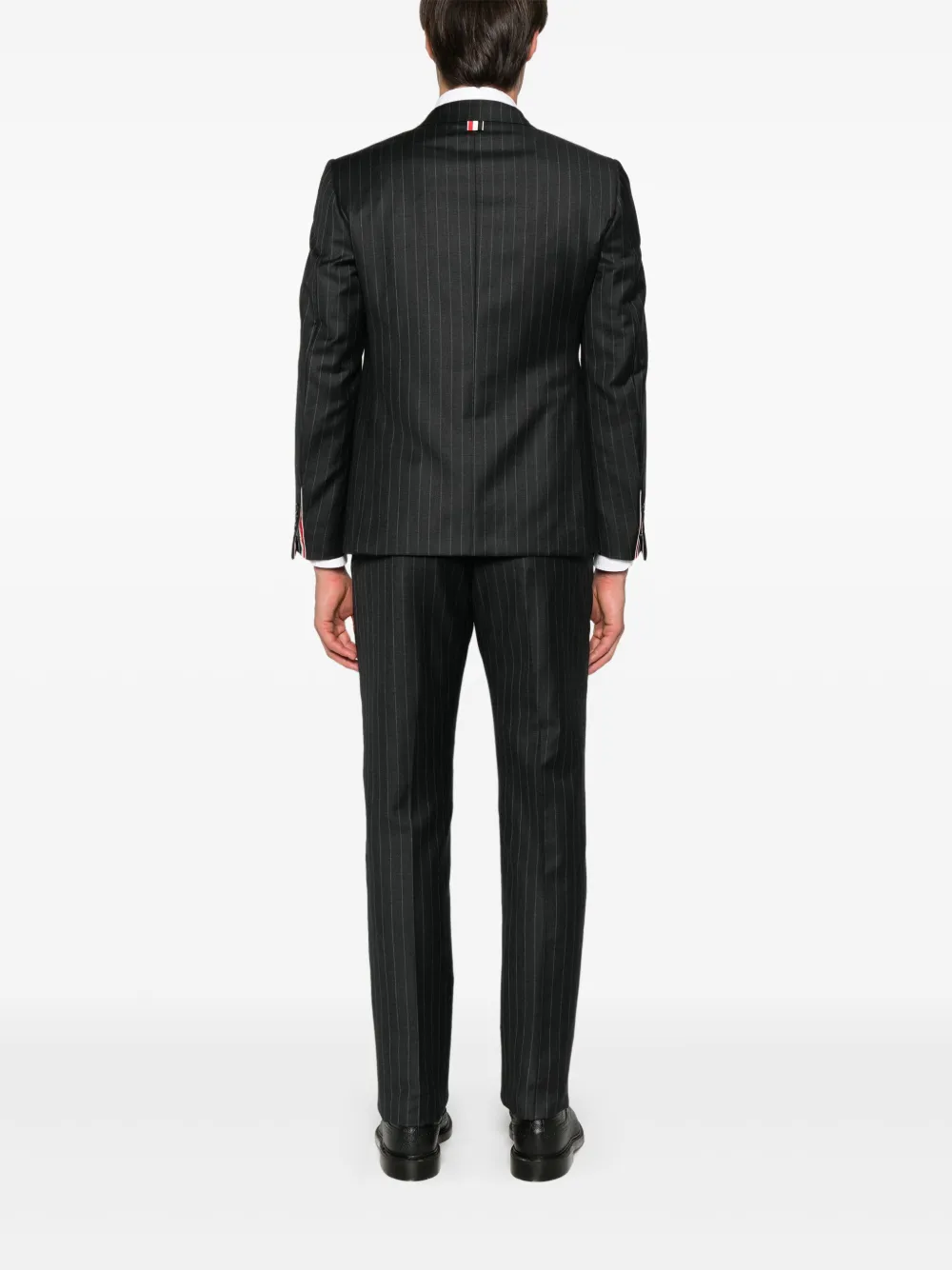 Thom Browne Pinstripe Wool Blazer | Grey | FARFETCH