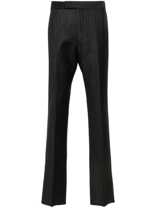 Pantalon en laine à fines rayures - Thom Browne - Modalova
