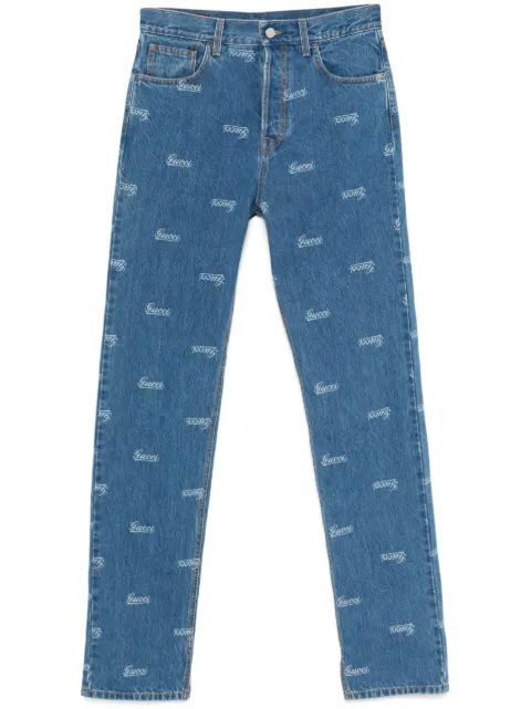 Gucci jeans con logo estampado