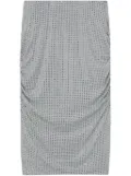 PINKO rhinestone-embellished skirt - Grey