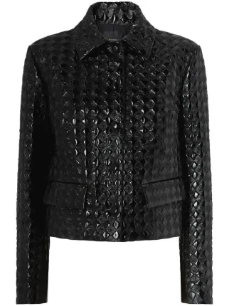 PINKO Leopardi Jacket | Black | FARFETCH TR