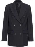 PINKO double-breasted twill blazer - Black