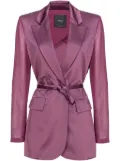 PINKO belted satin blazer