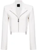 PINKO cropped crepe jacket - White