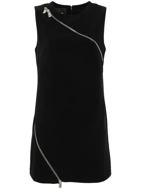 PINKO vestido corto con cremallera asimétrica