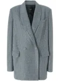 PINKO rhinestone-embellished blazer - Grey