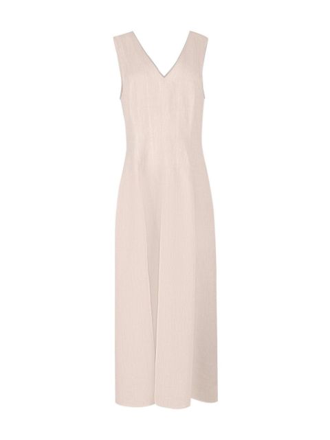 Brunello Cucinelli V-neck linen maxi dress Women