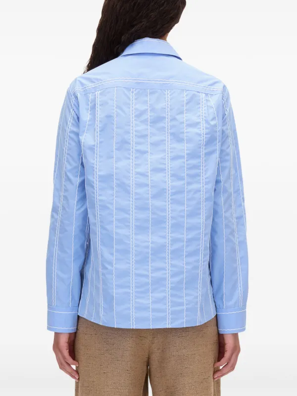 3.1 Phillip Lim - 3.1 Phillip Lim ストライプ コットン シャツ Stripe Shirt with Cascade Sleeves – 3.1 Phillip Lim