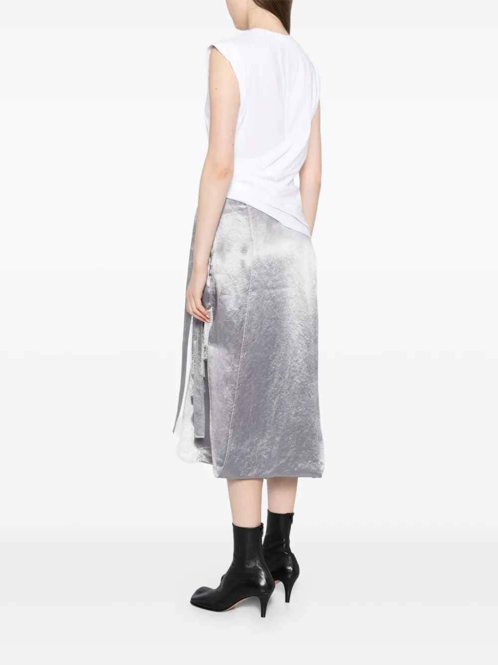3.1 Phillip Lim Jurk met afwerking van kant Wit
