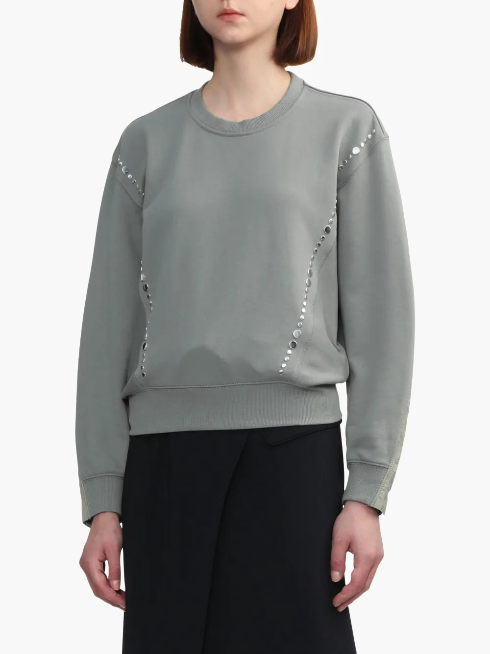 3.1 Phillip Lim Sweater verfraaid met vlakken Grijs