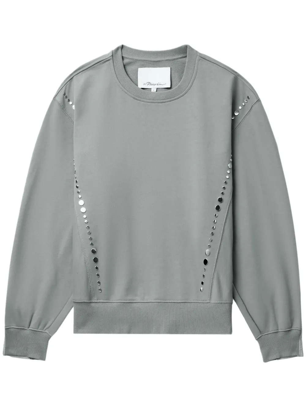 3.1 Phillip Lim embellished panelled-design sweatshirt | Grey | Image 1