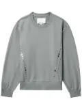 3.1 Phillip Lim embellished panelled-design sweatshirt - Grey