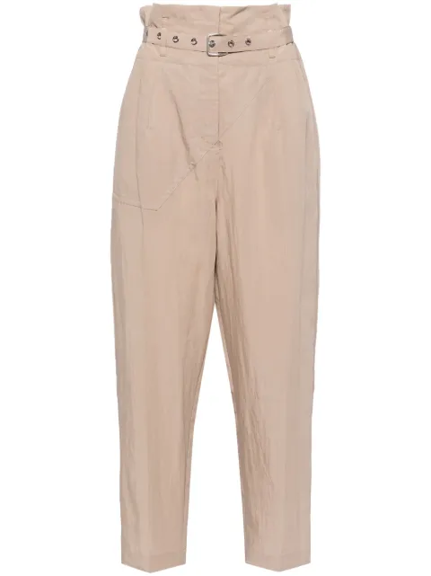 3.1 Phillip Lim pantalones ajustados con pinzas y cinturón