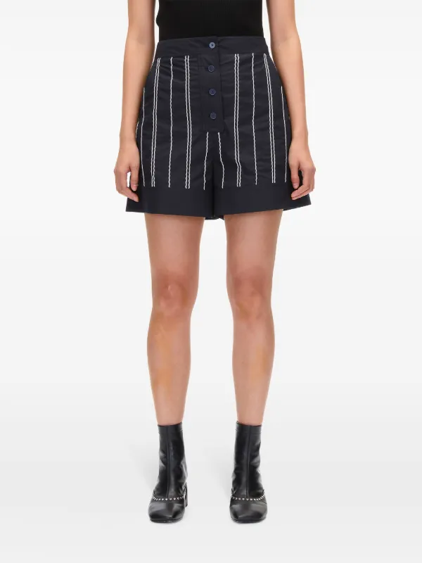 3.1 Phillip Lim ステッチ ショートパンツ | ブルー | FARFETCH JP