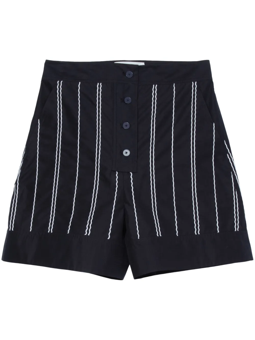 3.1 Phillip Lim Shorts met stiksel Blauw