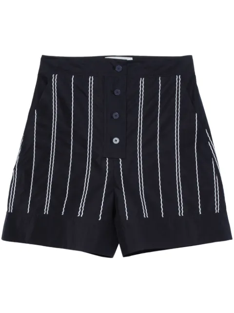 3.1 Phillip Lim wave-stitching thigh-length shorts