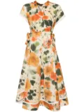 3.1 Phillip Lim Blurred Marigold midi dress - Orange