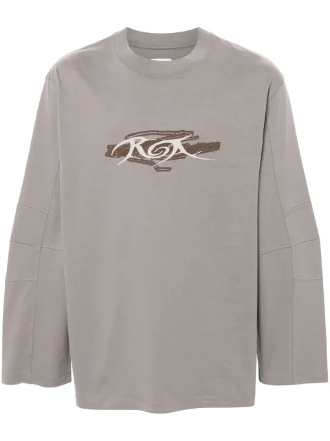 ROA long-sleeve graphic-print T-shirt