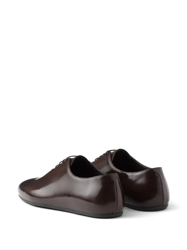 Prada レースアップ シューズ | ブラウン | FARFETCH JP
