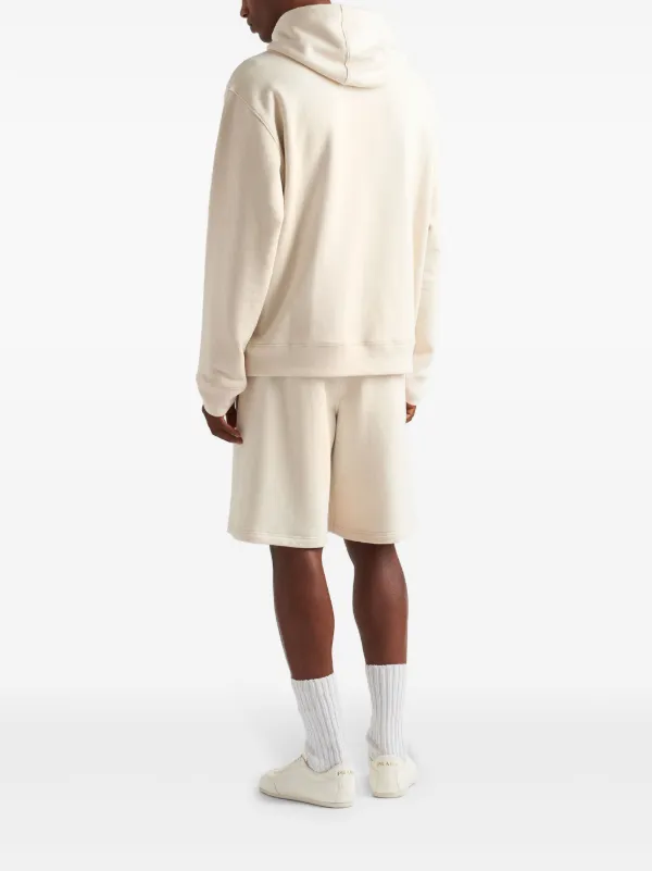 【関税&送料込】Prada Beige Cotton Bermuda Shorts Cotton Bermuda shorts in beige - Prada | Mytheresa