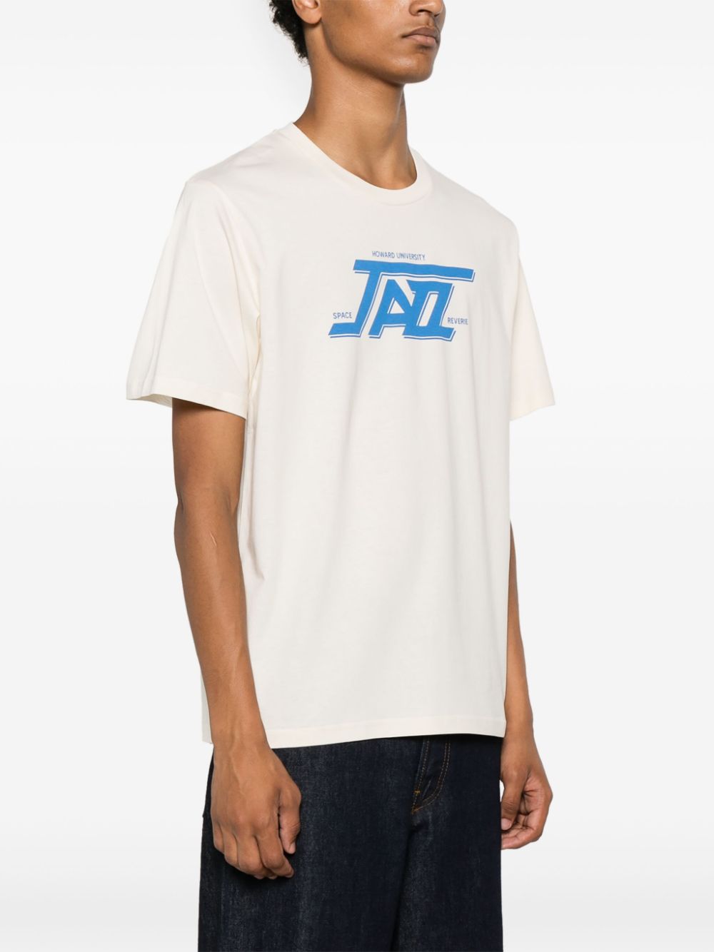 WALES BONNER JAZZ-PRINT COTTON T-SHIRT 