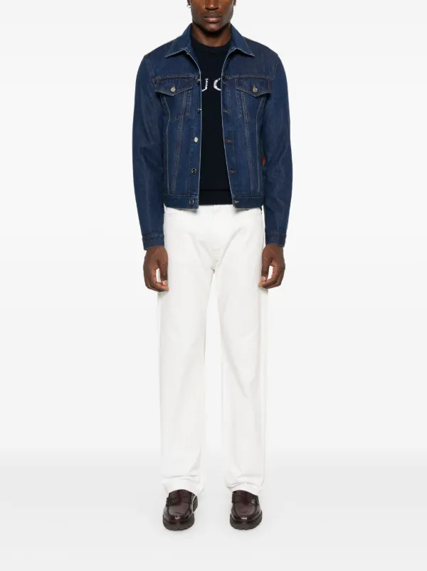 Gucci Web stripe-detailed Jacket | Blue | FARFETCH