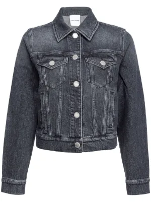 PINKO Gaborone crop fit denim jacket ピンコ ガボローネ PINKO GABORONE denim jacket in blue