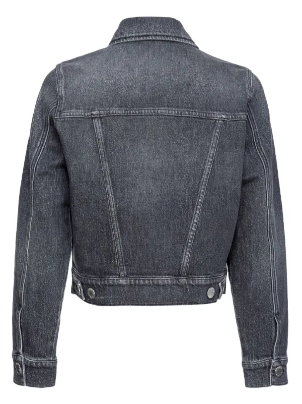 ジャケット PINKO Women Jackets 100254A24 I76 Grey PINKO Buttoned Denim Jacket | Grey | FARFETCH