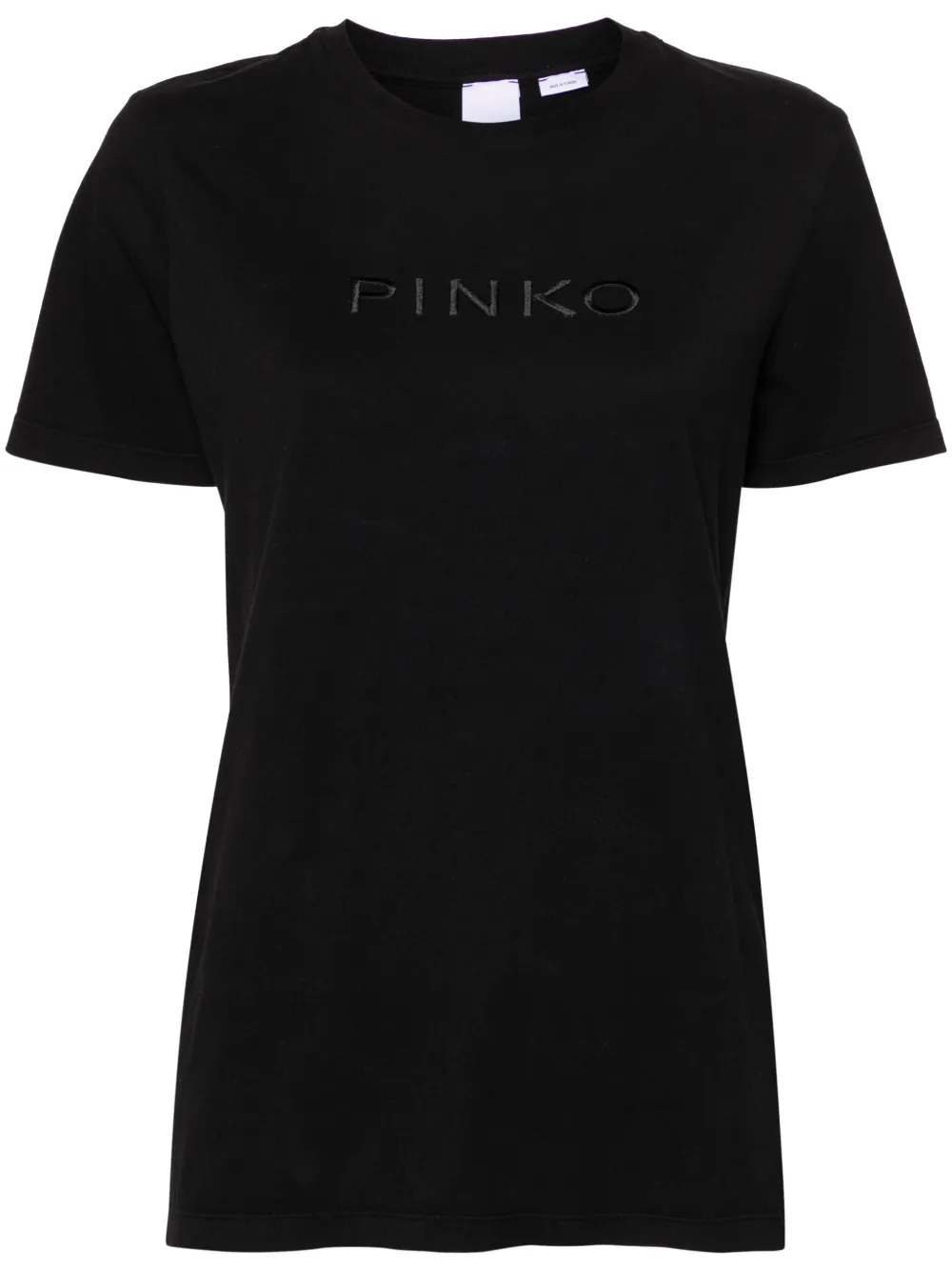 PINKO T-shirt met geborduurd logo Zwart